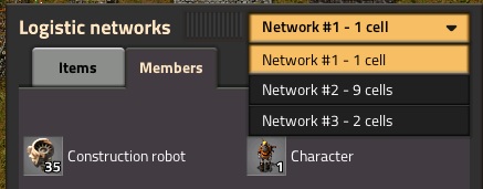 As of Factorio 0.18.8 Logistical Network Window