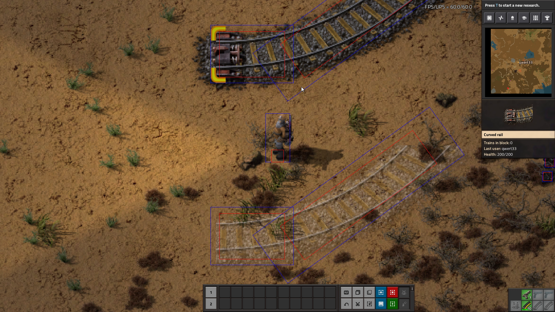 curved-rail secondary selection box works.