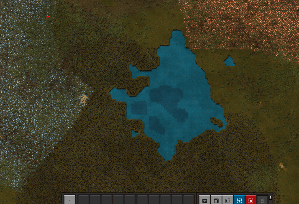 Ores overlapping each other again and also generating through water.