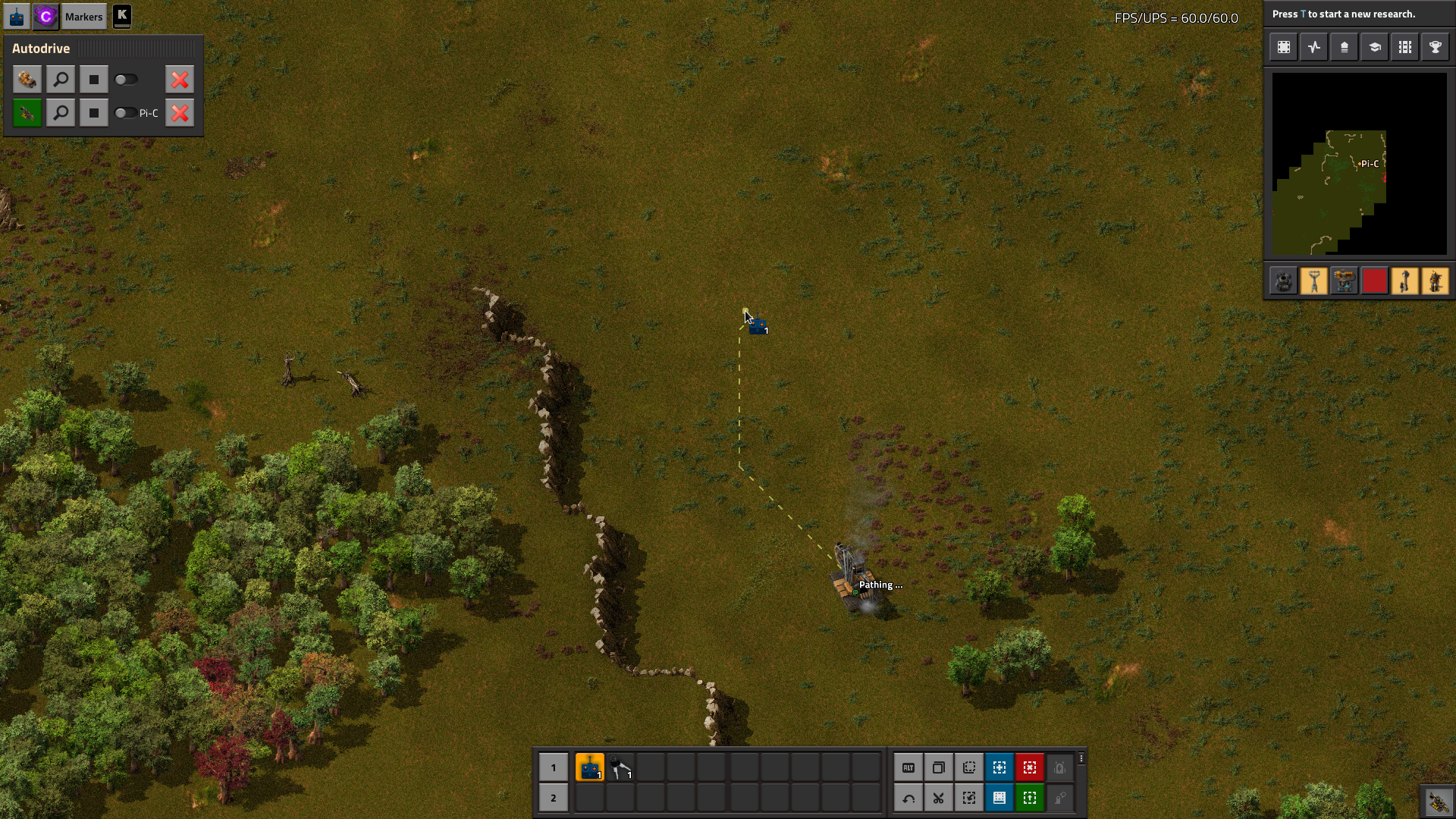 Selecting a position works in zoomed-in mapview.