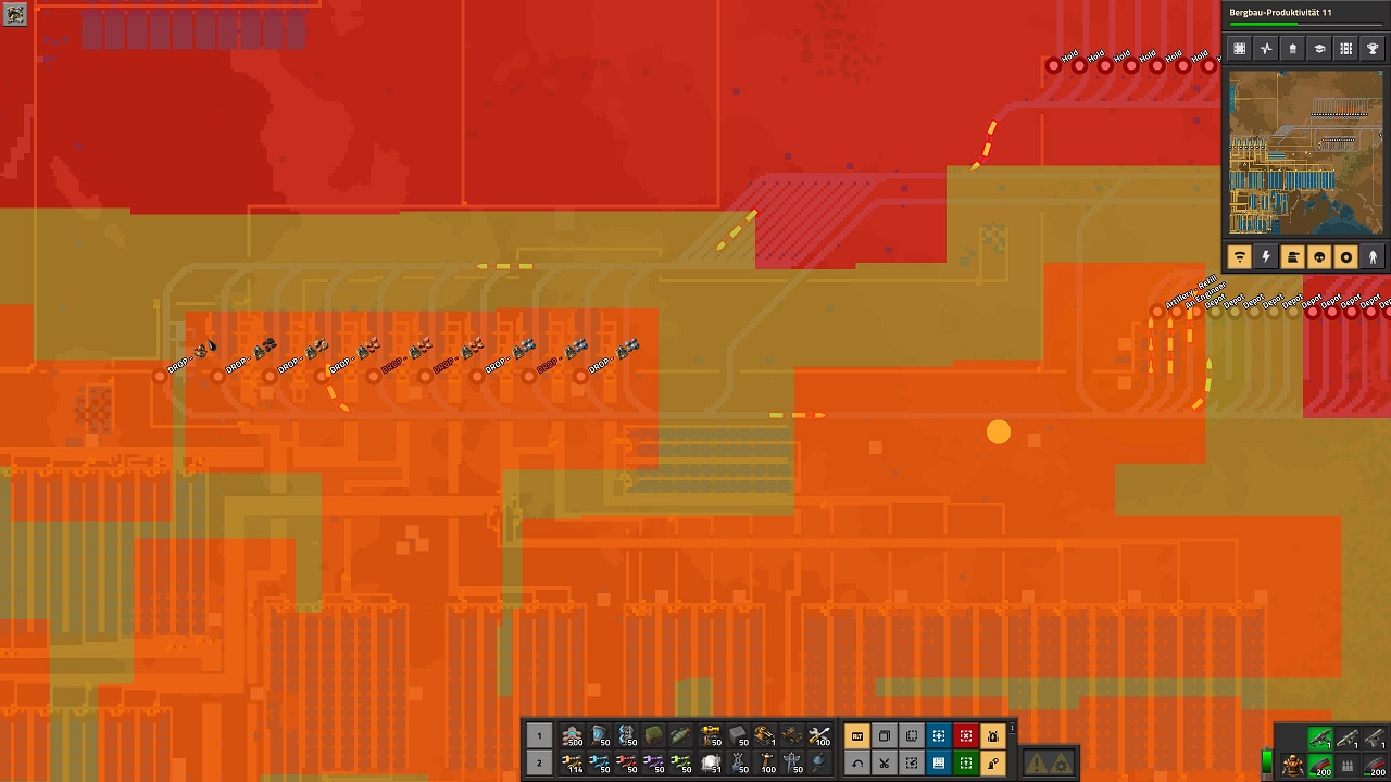 Map with logistics + pollution overlays splitting map marker information
