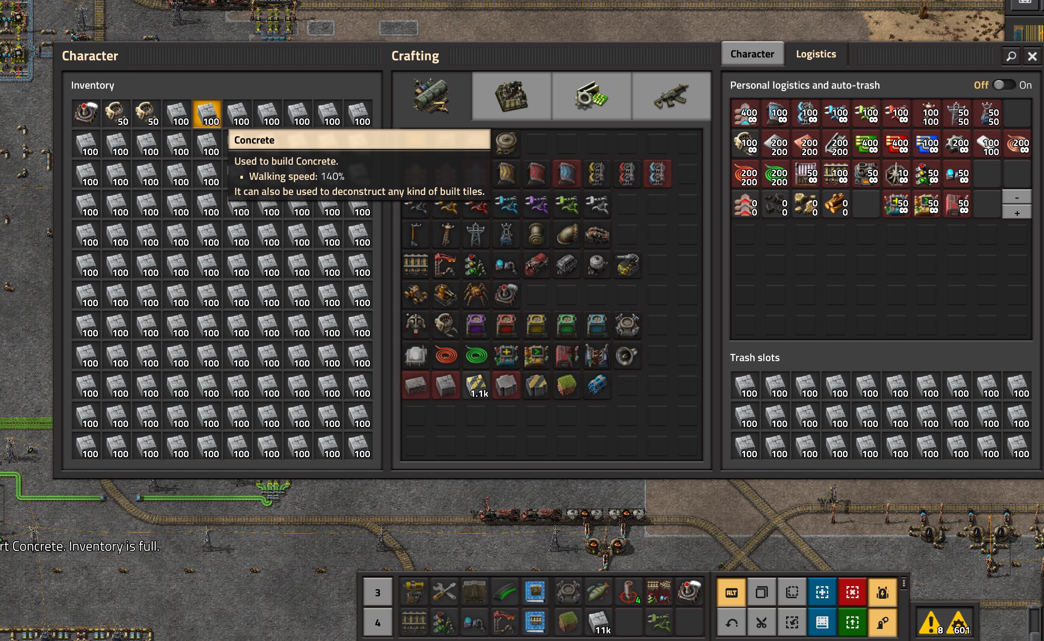 Items are present in inventory