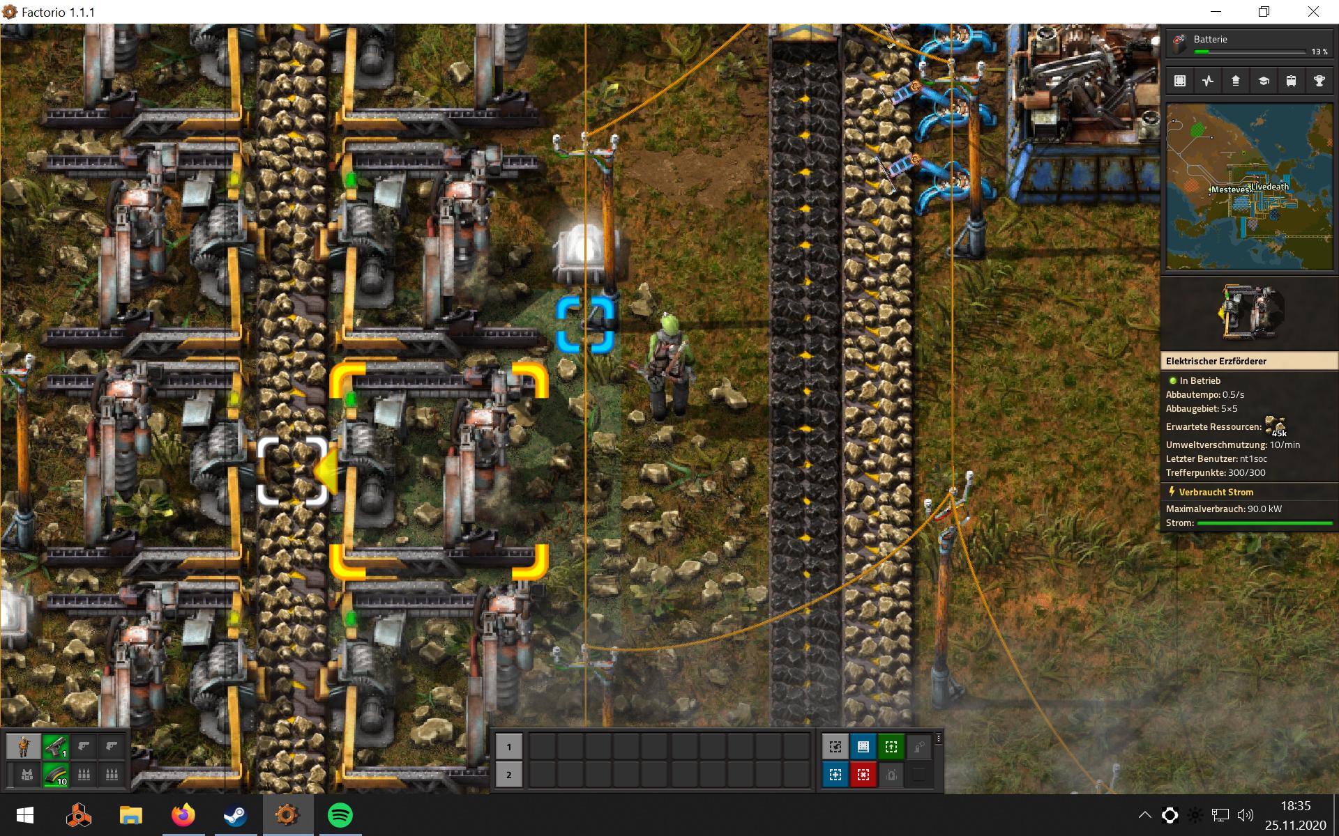 Elec. Miners with status lamps