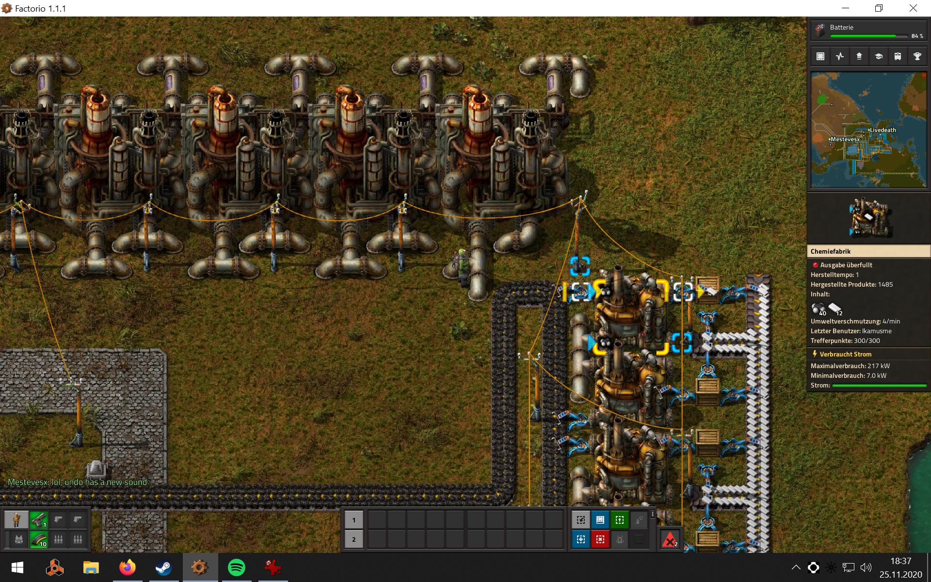 Refinery and chem fab without status lamp