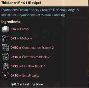 Thickener modded