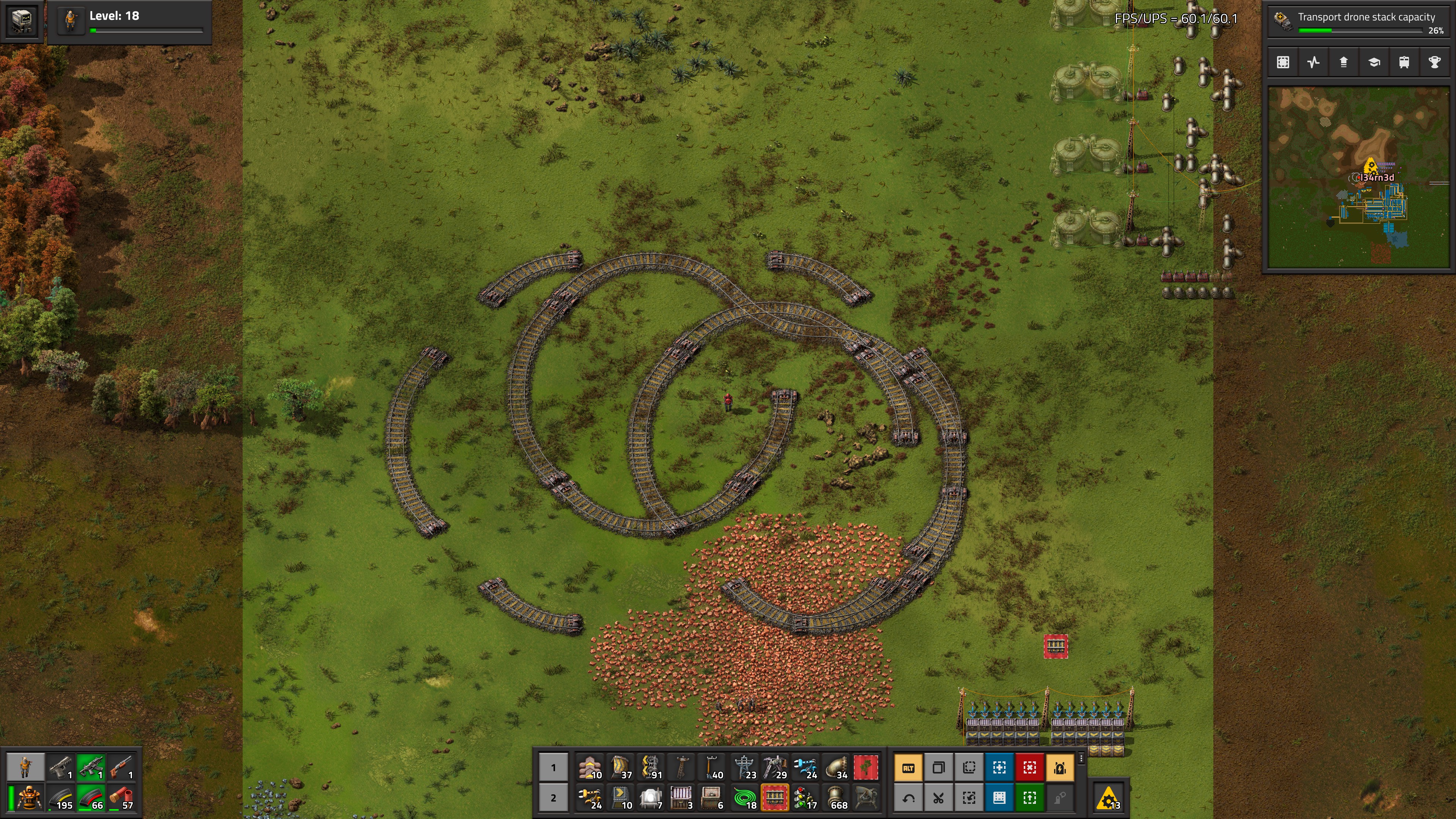 curved rails left behind