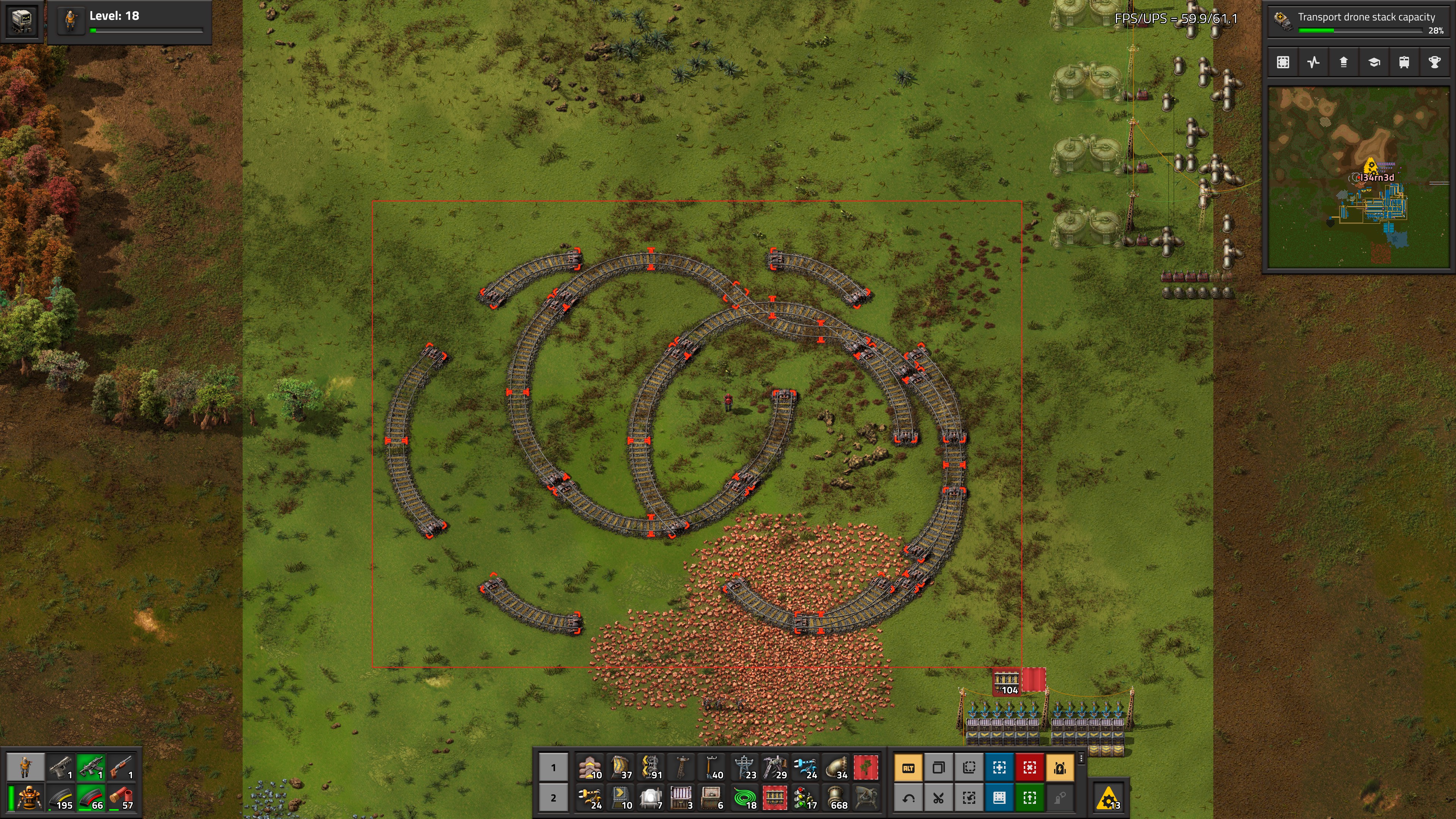 regular Deconstruction planner correctly removing curve rails.