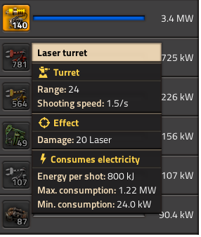 Proof laser turret in electric network info panel.png