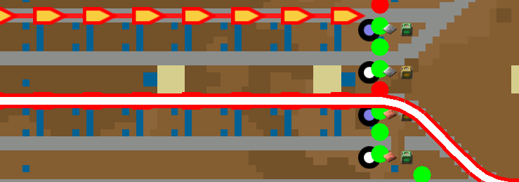 train hidden behind route line.png