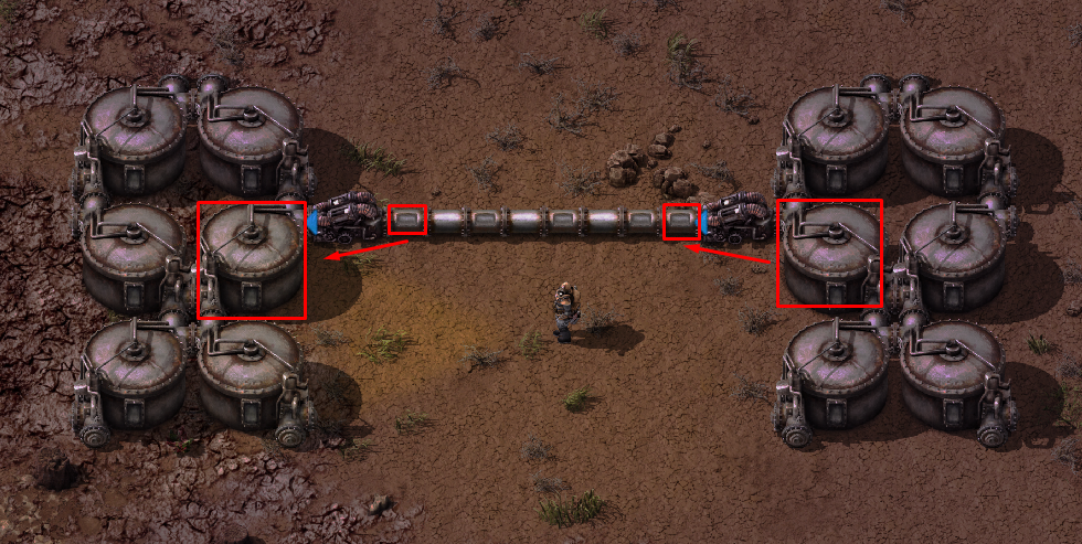 Current sections of pipes that pumps work with