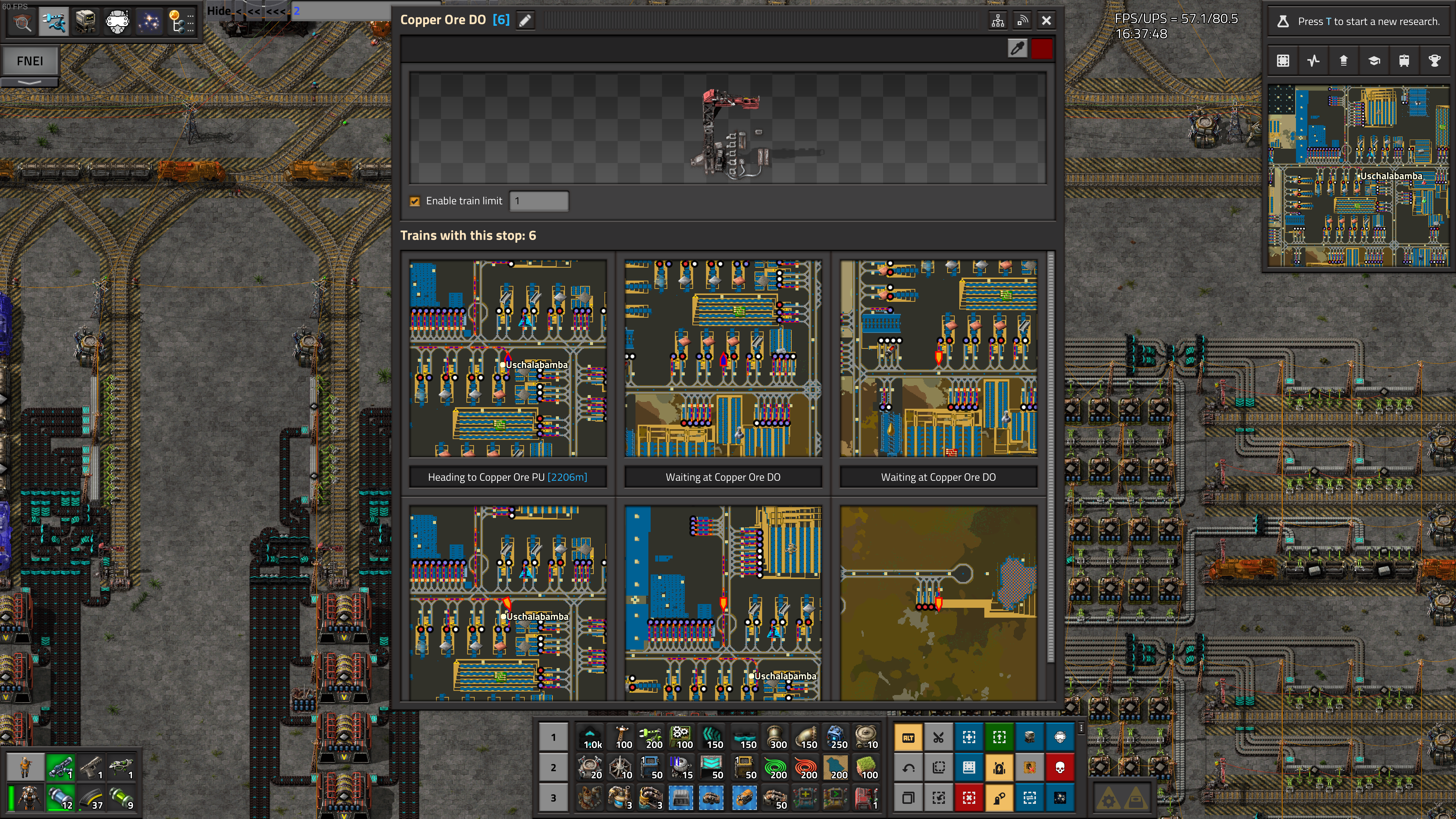 This is the setup of my stations. All stations are seperated as either Dropoff (DO) or Pickup (PU) for each resepective item.