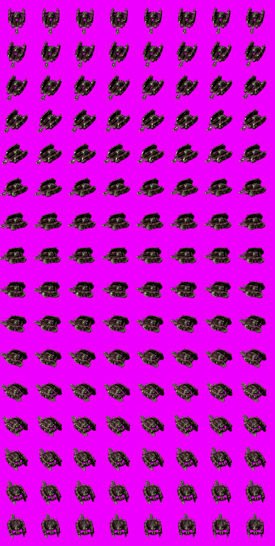 A NR sprite sheet with replaced transparency.