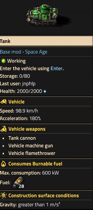 Tank with Exoskeleton
