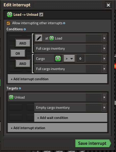 Interrupt Load -> Unload, full