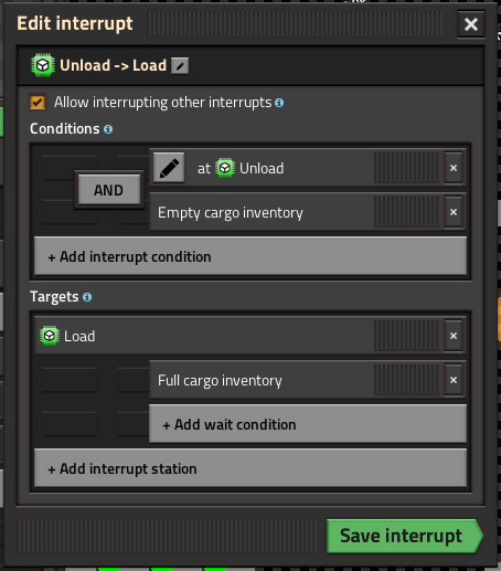 Interrupt Unload -> Load, full