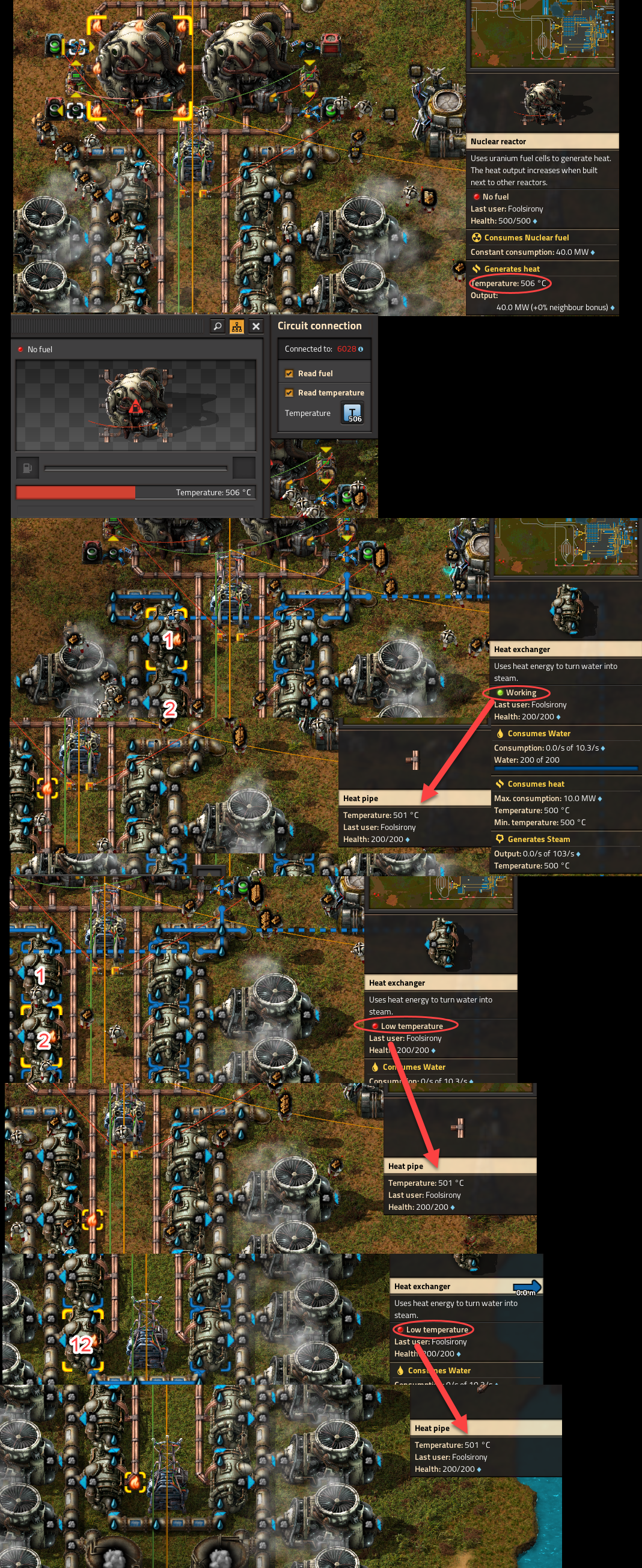 Screenshot of temperature bug