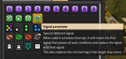 Image showing the wildcard signal desciption