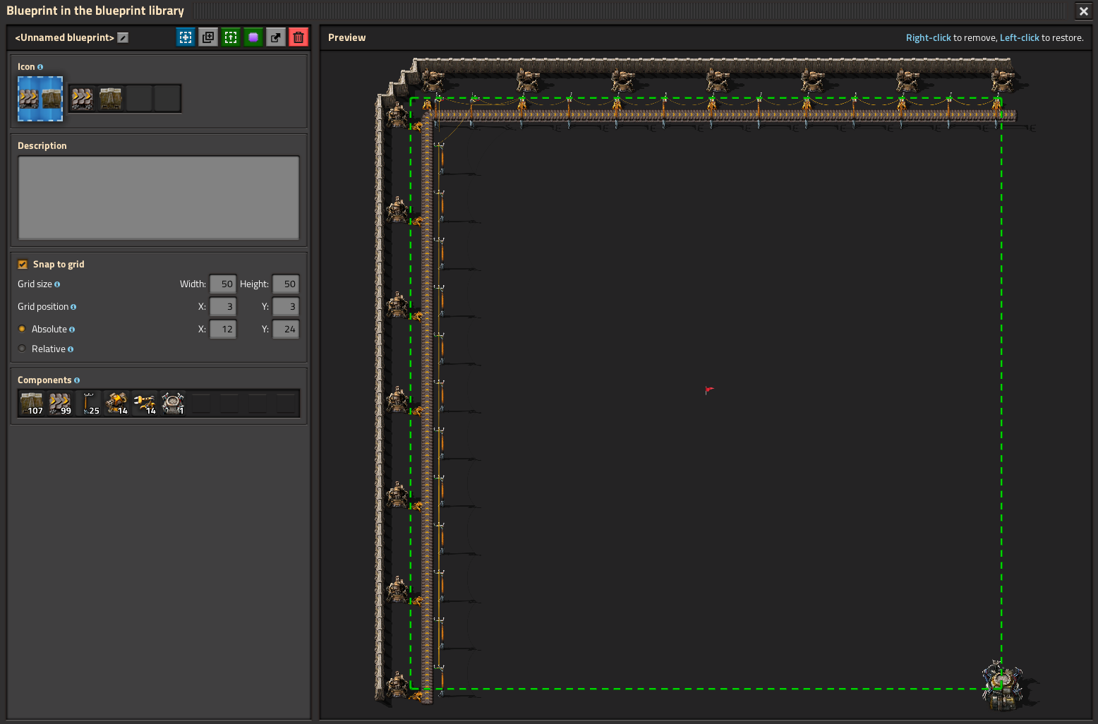 grid aligned correctly for rotation