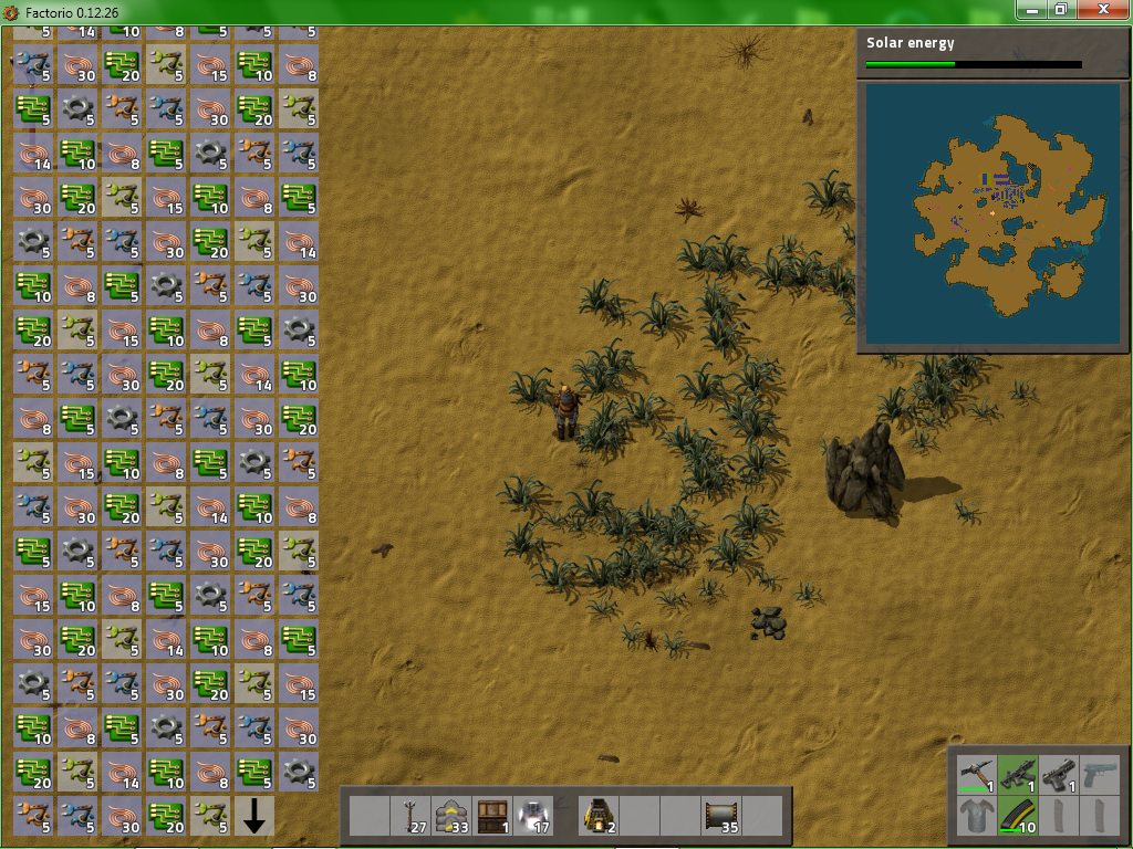 Just making a few smart inserters(there is more above that).