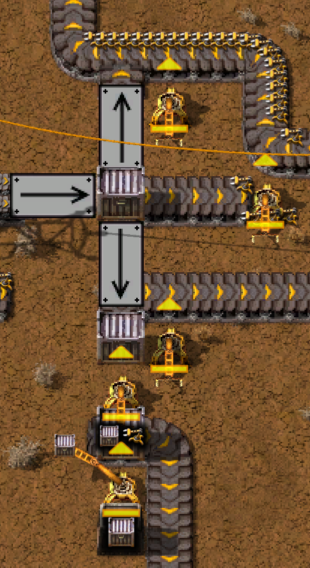 testing setup (ignore all of the unrelated belts and wonky bits)
