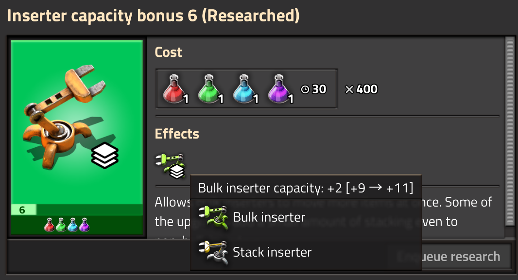 Inserter Capacity Bonus 6 Tooltip Error