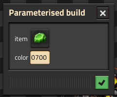 parameterised build