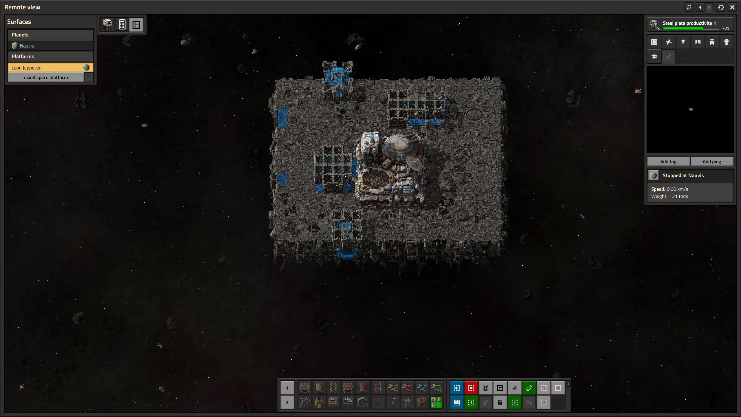 Construction of building stuck
