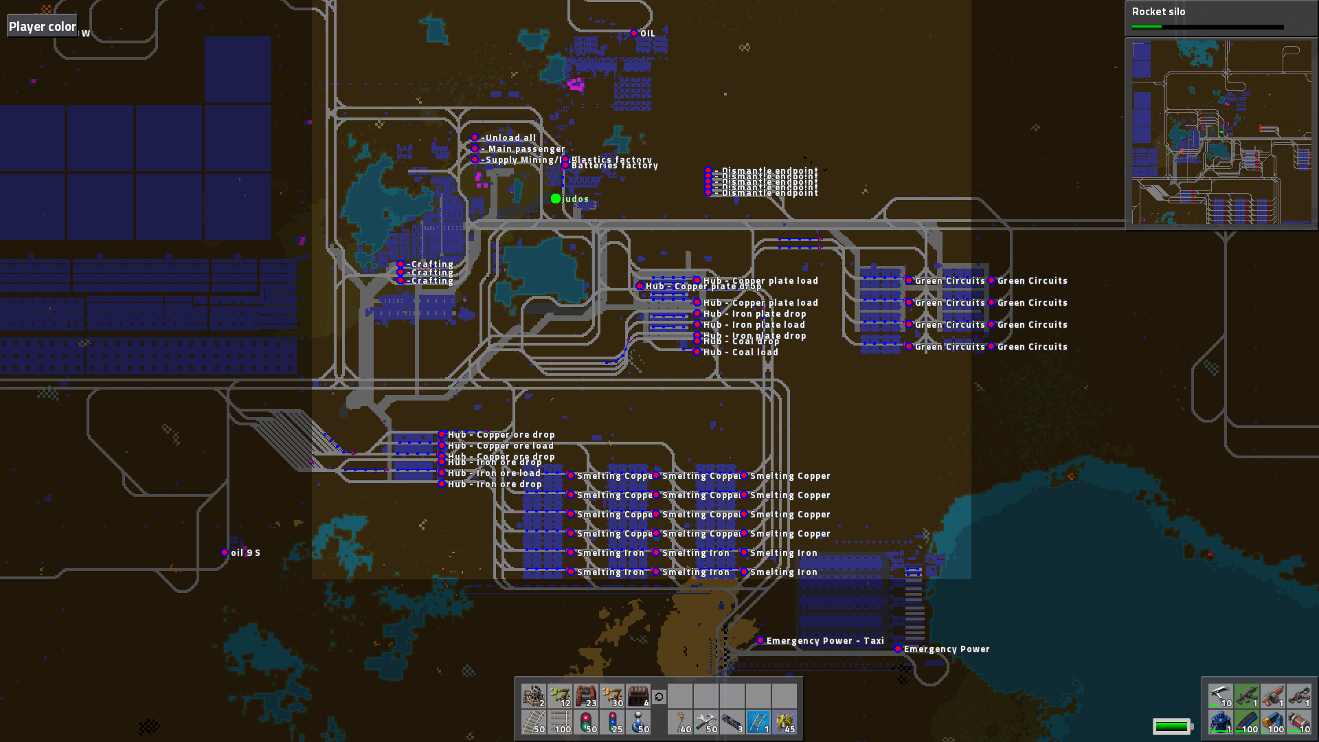 The base train setup