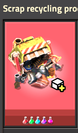 Scrap recycling technology-edited to max_level=200, missing level details