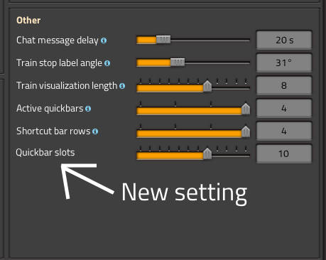 The new setting under Interface options.