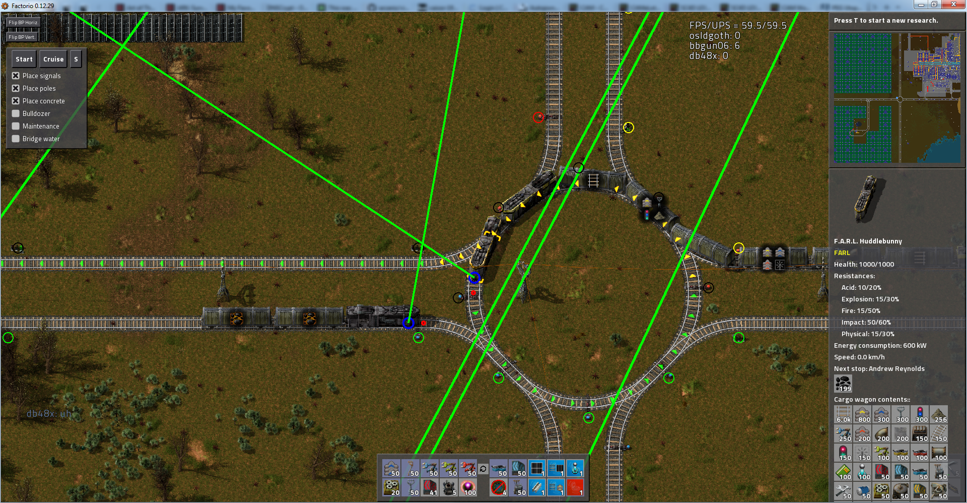 screenshot showing the self-intersecting route