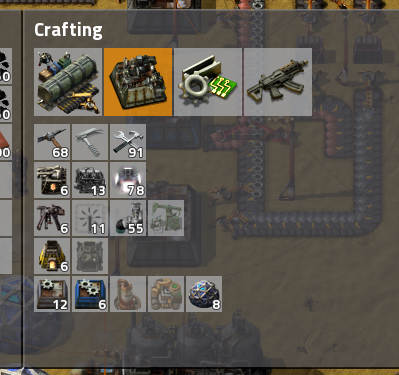 My Crafting view