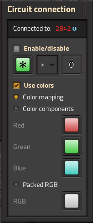 fig. B: The circuit network logic menu for lamps.