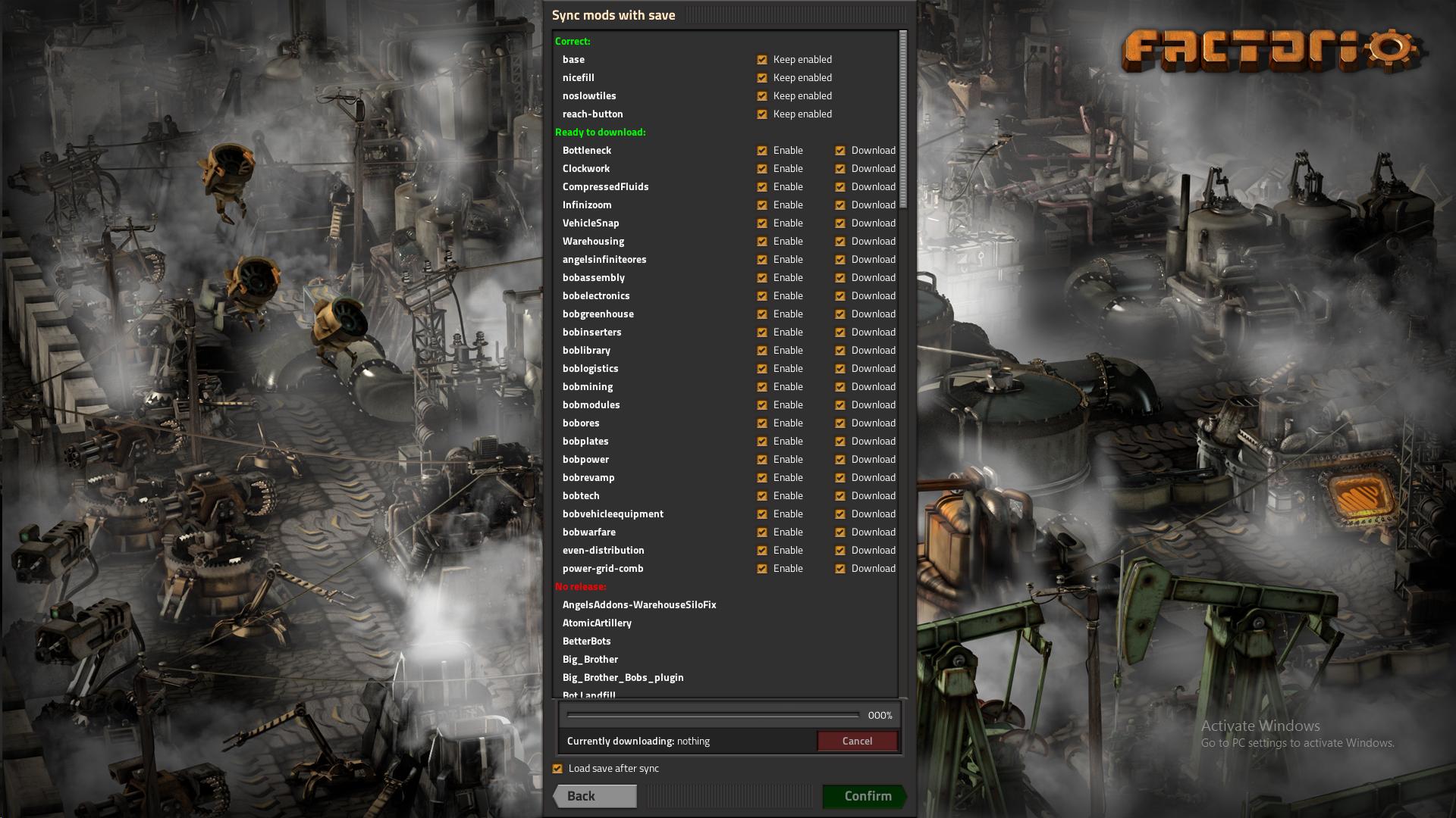 0.17] Sync mods with save does not work - Factorio Forums